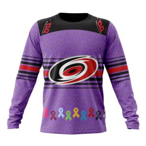 Personalized NHL Carolina Hurricanes Specialized Design Fights Cancer Unisex Sweatshirt SWS2183