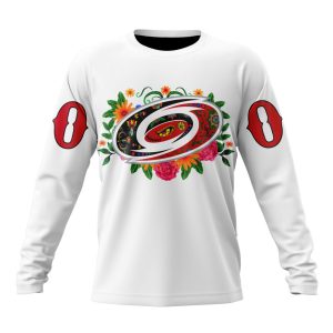 Personalized NHL Carolina Hurricanes Specialized Dia De Muertos Unisex Sweatshirt SWS2187