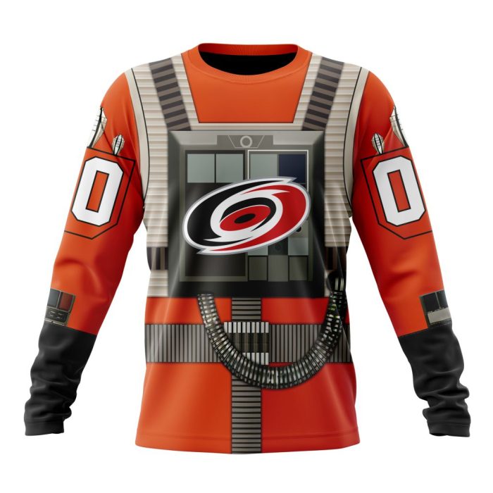 Personalized NHL Carolina Hurricanes Star Wars Rebel Pilot Design Unisex Sweatshirt SWS2199