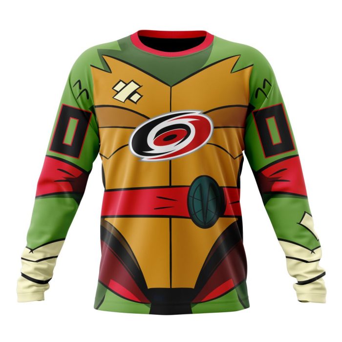 Personalized NHL Carolina Hurricanes Teenage Mutant Ninja Turtles Design Unisex Sweatshirt SWS2200