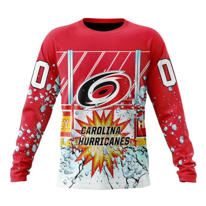 Personalized NHL Carolina Hurricanes With Ice Hockey Arena Unisex Sweatshirt SWS2204