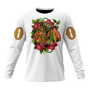 Personalized NHL Chicago BlackHawks Specialized Dia De Muertos Unisex Sweatshirt SWS2246
