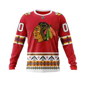 Personalized NHL Chicago BlackHawks Specialized Native Concepts Unisex Sweatshirt SWS2253