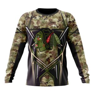 Personalized NHL Chicago Blackhawks Special Camo Color Design Unisex Sweatshirt SWS2220