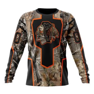 Personalized NHL Chicago Blackhawks Special Camo Realtree Hunting Unisex Sweatshirt SWS2222