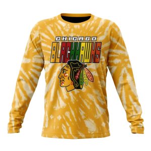 Personalized NHL Chicago Blackhawks Special Retro Vintage Tie - Dye Unisex Sweatshirt SWS2237