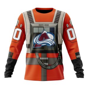 Personalized NHL Colorado Avalanche Star Wars Rebel Pilot Design Unisex Sweatshirt SWS2317