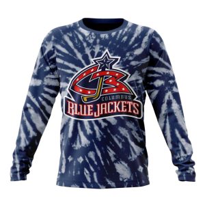 Personalized NHL Columbus Blue Jackets Special Retro Vintage Tie - Dye Unisex Sweatshirt SWS2353