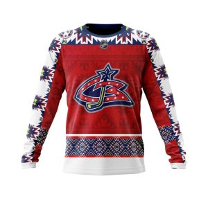 Personalized NHL Columbus Blue Jackets Specialized Native Concepts Unisex Sweatshirt SWS2369