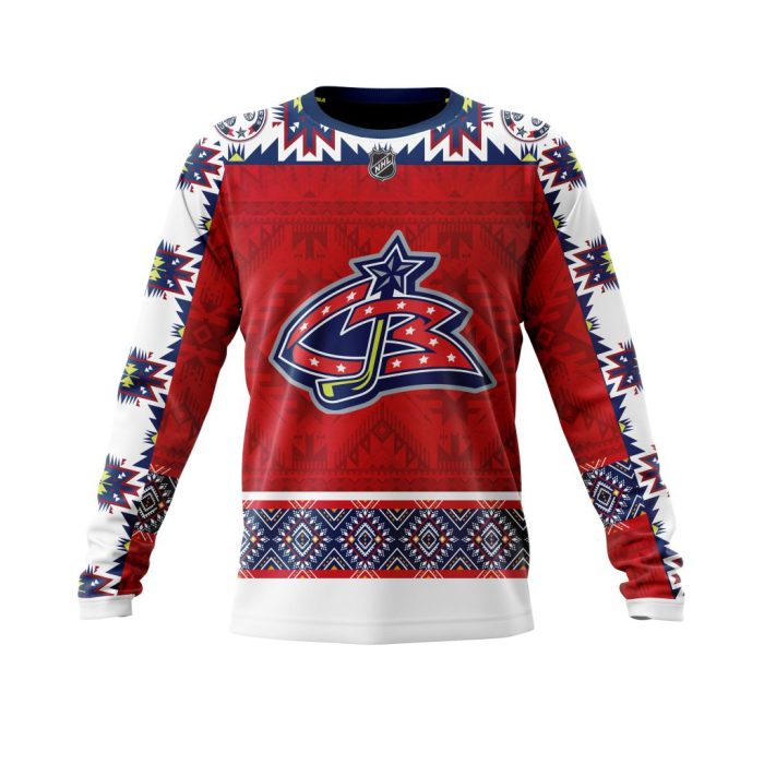 Personalized NHL Columbus Blue Jackets Specialized Native Concepts Unisex Sweatshirt SWS2369