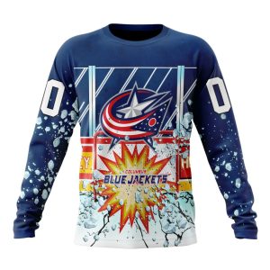Personalized NHL Columbus Blue Jackets With Ice Hockey Arena Unisex Sweatshirt SWS2379