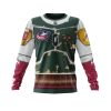 Personalized NHL Columbus Blue Jackets X Boba Fett's Armor Unisex Sweatshirt SWS2381