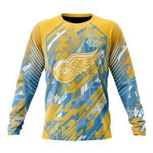 Personalized NHL Detroit Red Wings Fearless Against Childhood Cancers Unisex Sweatshirt SWS2445