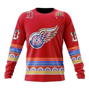 Personalized NHL Detroit Red Wings Jersey Hockey For All Diwali Festival Unisex Sweatshirt SWS2449