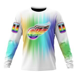 Personalized NHL Detroit Red Wings Special Design For Pride Month Unisex Sweatshirt SWS2460