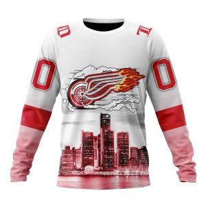 Personalized NHL Detroit Red Wings Special Motor City Design Unisex Sweatshirt SWS2464