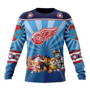 Personalized NHL Detroit Red Wings Special Paw Patrol Kits Unisex Sweatshirt SWS2467