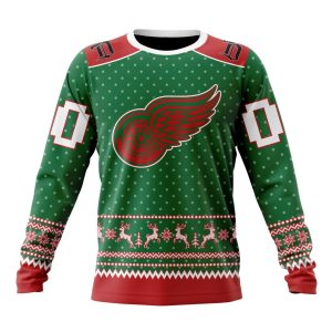 Personalized NHL Detroit Red Wings Special Ugly Christmas Unisex Sweatshirt SWS2474