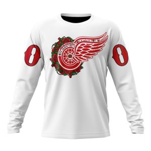 Personalized NHL Detroit Red Wings Specialized Dia De Muertos Unisex Sweatshirt SWS2480