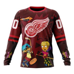 Personalized NHL Detroit Red Wings Specialized For Rocket Power Unisex Sweatshirt SWS2483
