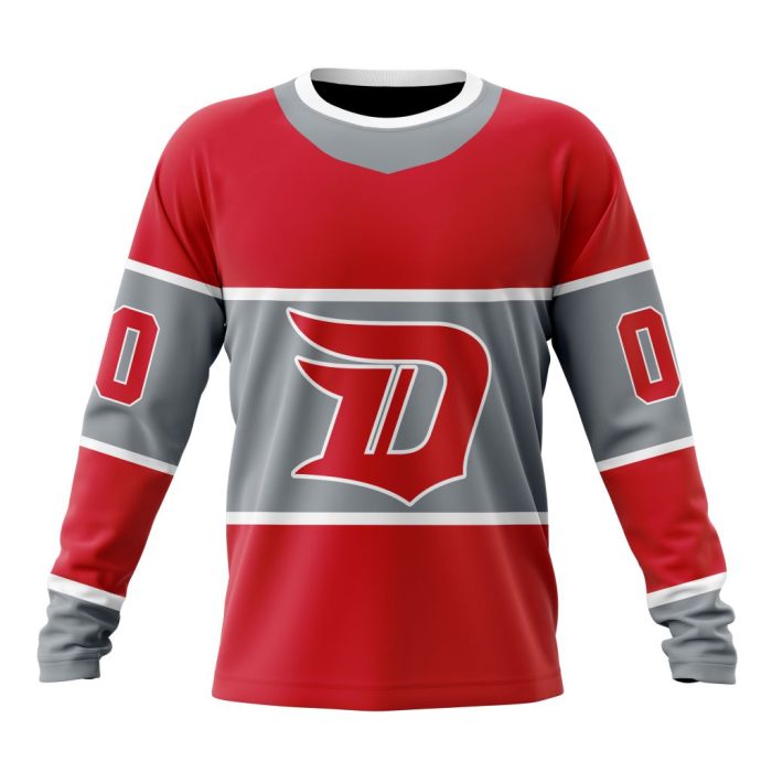 Personalized NHL Detroit Red Wings Specialized Unisex Kits With Retro Concepts Sweatshirt SWS2491
