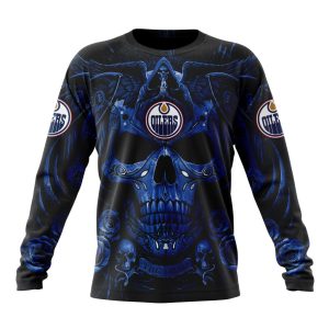 Personalized NHL Edmonton Oilers Special Design With Skull Art Unisex Sweatshirt SWS2520