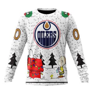 Personalized NHL Edmonton Oilers Special Peanuts Design Unisex Sweatshirt SWS2526