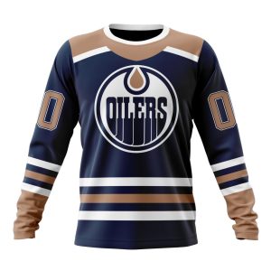 Personalized NHL Edmonton Oilers Special Reverse Retro Redesign Unisex Sweatshirt SWS2530