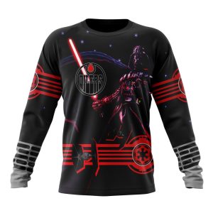 Personalized NHL Edmonton Oilers Specialized Darth Vader Version Jersey Unisex Sweatshirt SWS2533