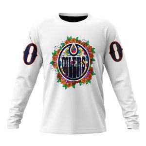 Personalized NHL Edmonton Oilers Specialized Dia De Muertos Unisex Sweatshirt SWS2537