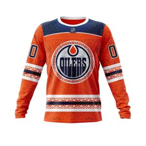 Personalized NHL Edmonton Oilers Specialized Native Concepts Unisex Sweatshirt SWS2544