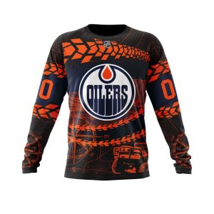 Personalized NHL Edmonton Oilers Specialized Off - Road Style Unisex Sweatshirt SWS2545