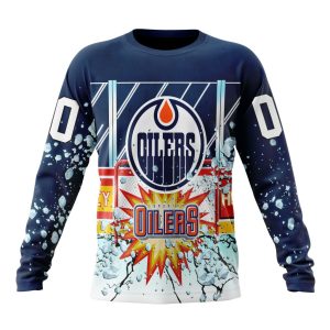 Personalized NHL Edmonton Oilers With Ice Hockey Arena Unisex Sweatshirt SWS2554