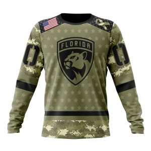Personalized NHL Florida Panthers Special Camo Military Appreciation Unisex Sweatshirt SWS2570
