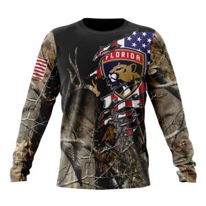 Personalized NHL Florida Panthers Special Camo Realtree Hunting Unisex Sweatshirt SWS2571