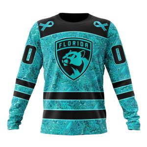 Personalized NHL Florida Panthers Special Design Fight Ovarian Cancer Unisex Sweatshirt SWS2574