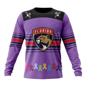 Personalized NHL Florida Panthers Specialized Design Fights Cancer Unisex Sweatshirt SWS2591