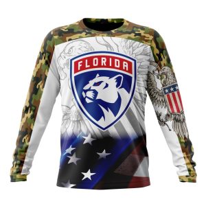 Personalized NHL Florida Panthers Specialized Design With Our America Eagle Flag Unisex Sweatshirt SWS2593