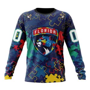 Personalized NHL Florida Panthers Specialized Fearless Against Autism Unisex Sweatshirt SWS2596