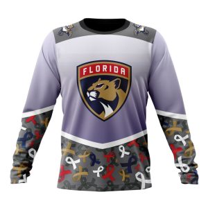 Personalized NHL Florida Panthers Specialized Sport Fights Again All Cancer Unisex Sweatshirt SWS2604