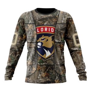 Personalized NHL Florida Panthers Vest Kits With Realtree Camo Unisex Sweatshirt SWS2609