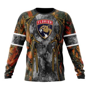 Personalized NHL Florida Panthers With Camo Concepts For Hungting In Forest Unisex Sweatshirt SWS2610