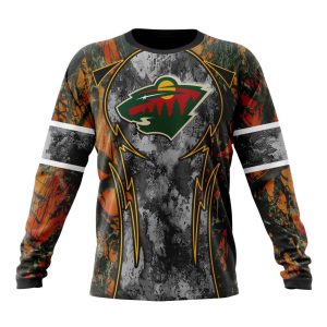 Personalized NHL Minnesota Wild With Camo Concepts For Hungting In Forest Unisex Sweatshirt SWS2727