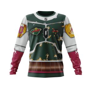 Personalized NHL Minnesota Wild X Boba Fett's Armor Unisex Sweatshirt SWS2731