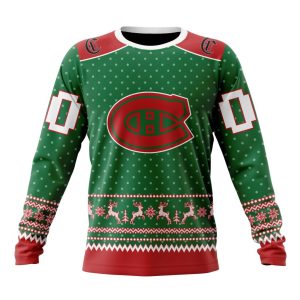 Personalized NHL Montreal Canadiens Special Ugly Christmas Unisex Sweatshirt SWS2764