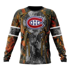 Personalized NHL Montreal Canadiens With Camo Concepts For Hungting In Forest Unisex Sweatshirt SWS2785