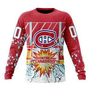 Personalized NHL Montreal Canadiens With Ice Hockey Arena Unisex Sweatshirt SWS2787