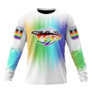 Personalized NHL Nashville Predators Special Design For Pride Month Unisex Sweatshirt SWS2808