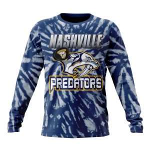 Personalized NHL Nashville Predators Special Retro Vintage Tie - Dye Unisex Sweatshirt SWS2819