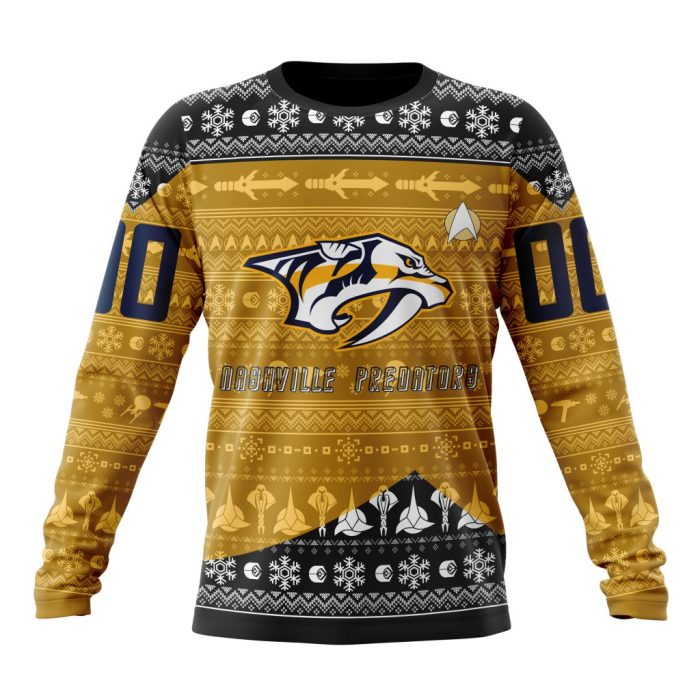 Personalized NHL Nashville Predators Special Star Trek Design Unisex Sweatshirt SWS2821